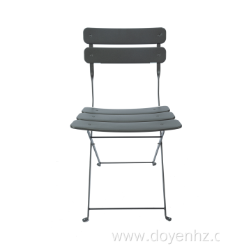 Outdoor Metal Folding Stretched Slat Chair(3Seat & 2Back)